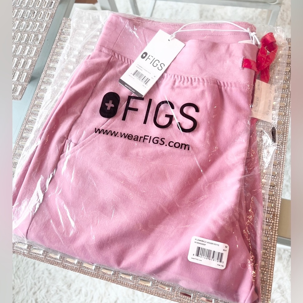 🩷 CHALK PINK Figs Zamora 2.0 Joggers XS, SMALL, MEDIUM PETITE BNWT